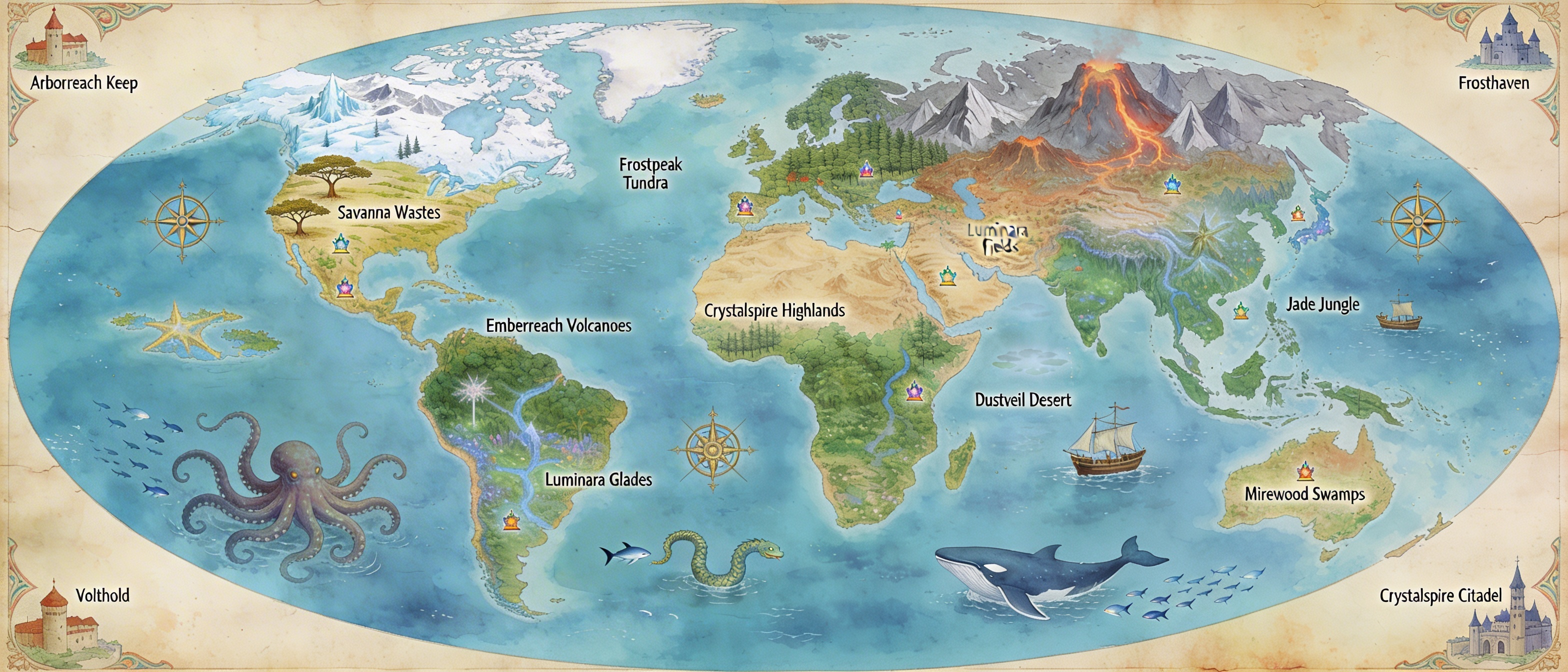 Mapa mundi de Relíquias do Tempo